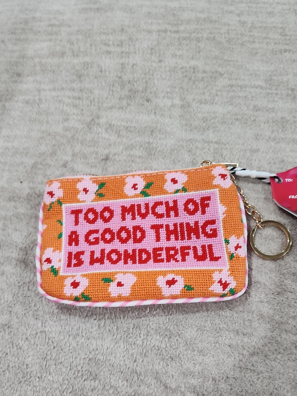 NWT Hi Peach Layne Coin Purse Keychain/Charm